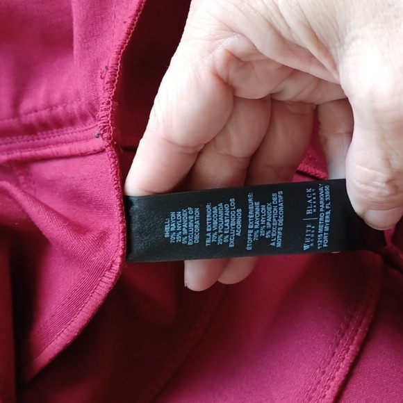 White House Black Market Blazer Jacket Womens Raspberry Gold Rayon Blend Pockets - Picture 8 of 8